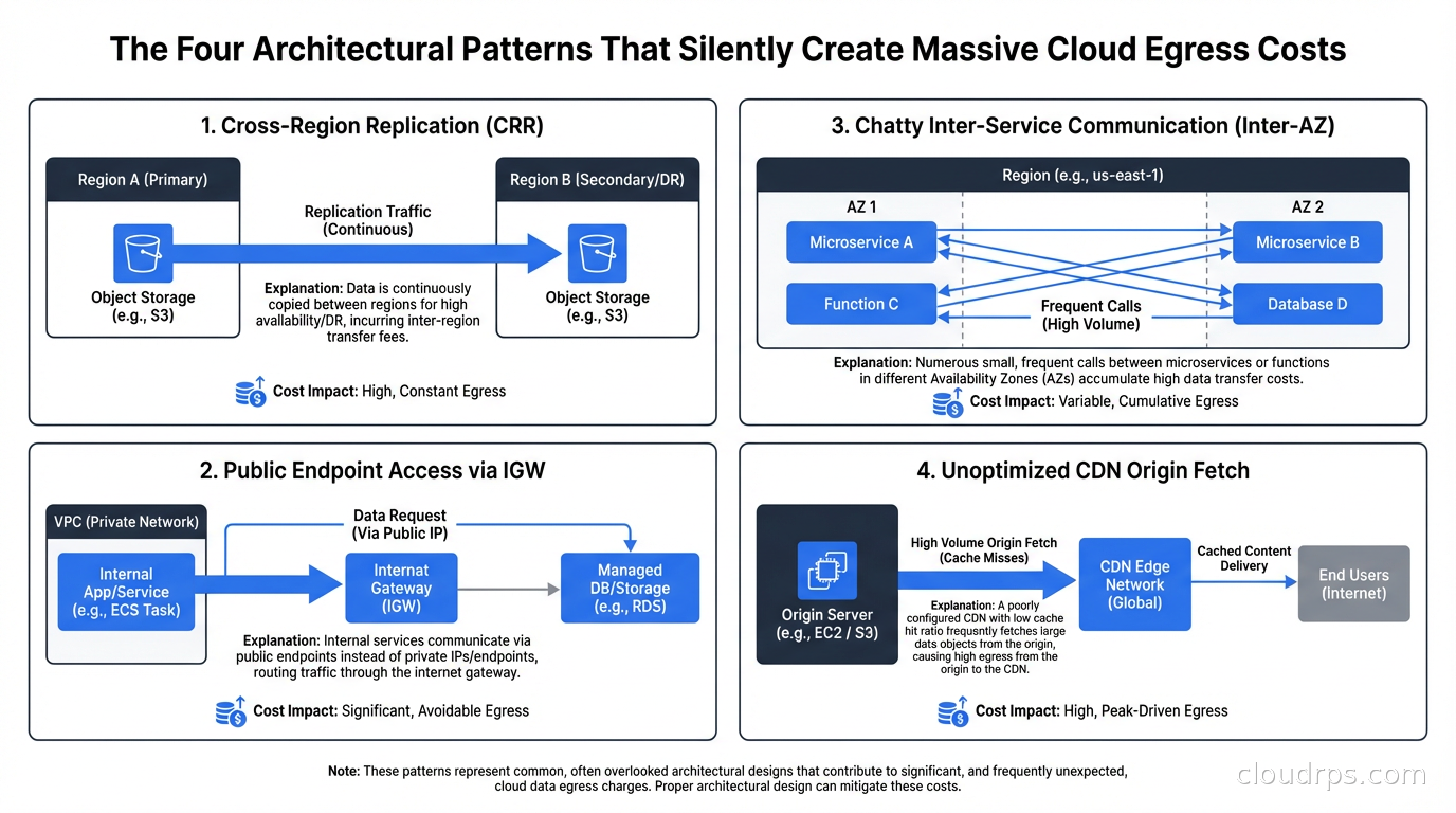 The four architectural patterns that silently create massive cloud egress costs